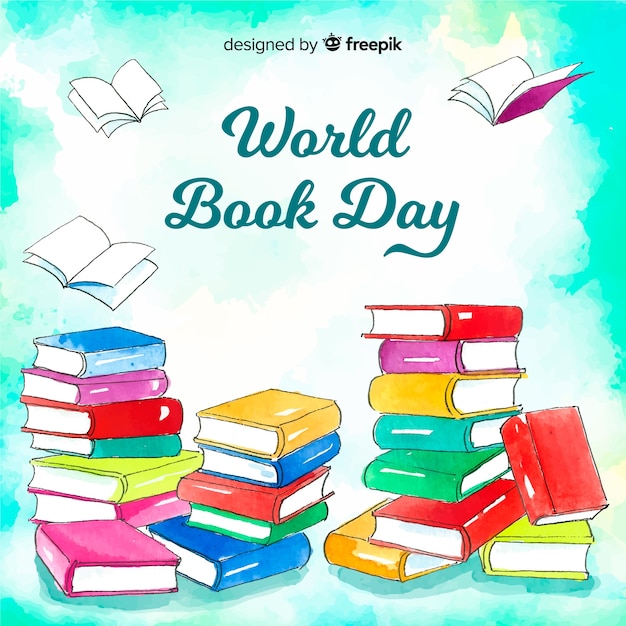 Vettore gratuito giornata mondiale del libro