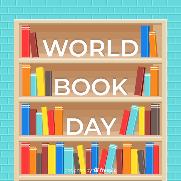 Бесплатное векторное изображение Всемирный день книги