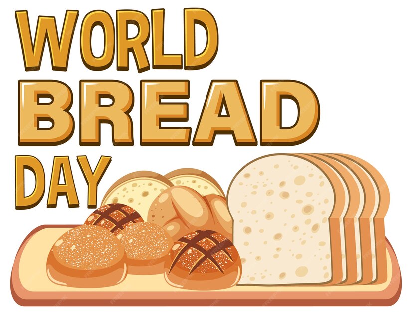 Free Vector World bread day 16 october logo design