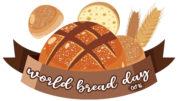 World bread day banner design