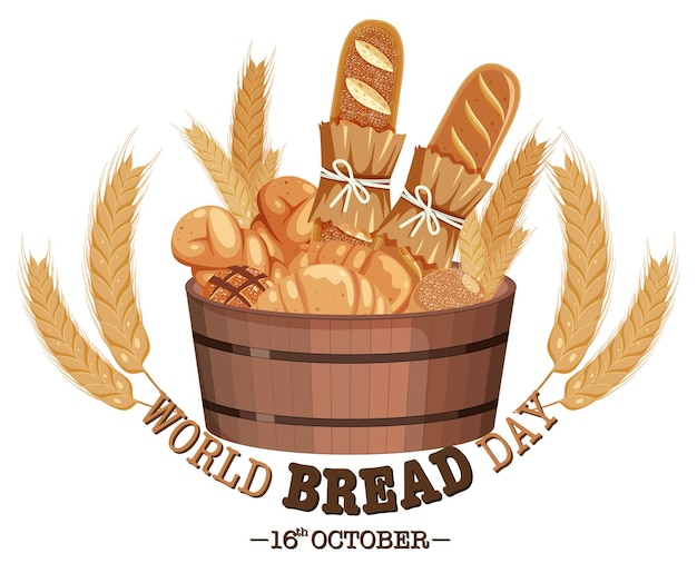 World bread day banner design