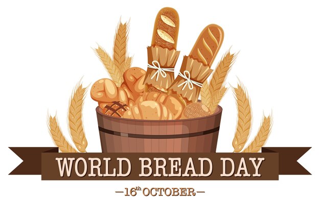 世界のパンの日のポスターデザイン