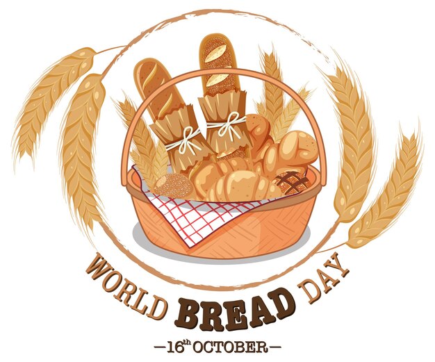 世界のパンの日のポスターデザイン