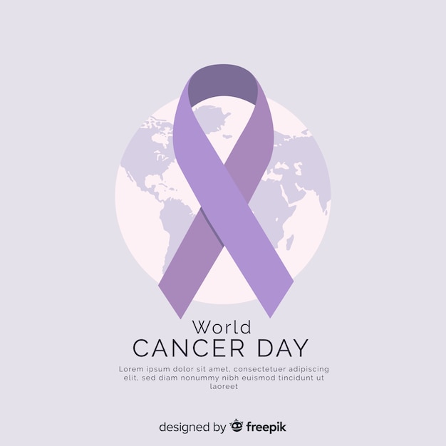 World cancer day background