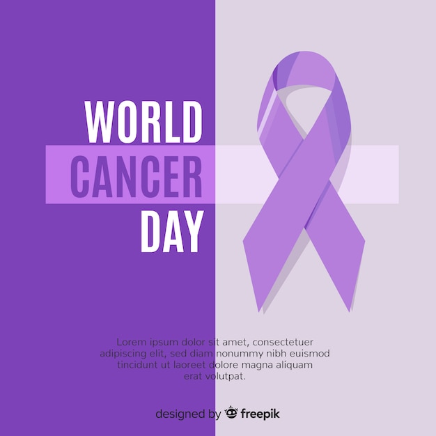 World cancer day background 