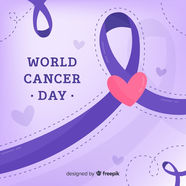 World cancer day background