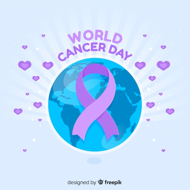 World cancer day background