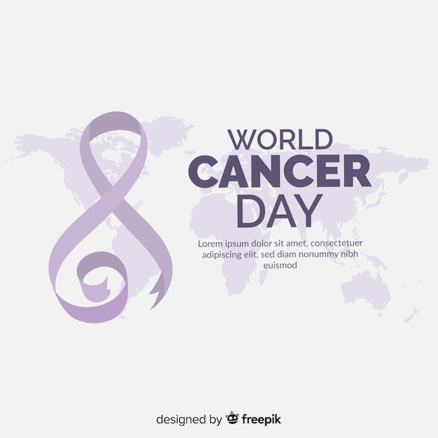 World cancer day background