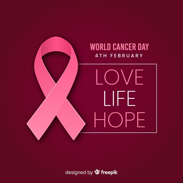 World cancer day background