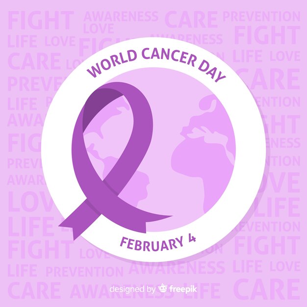 Free Vector world cancer day background