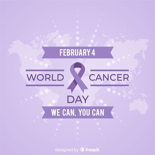 World cancer day background