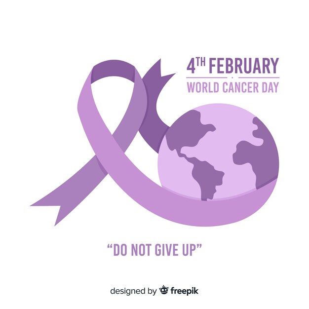 World cancer day background