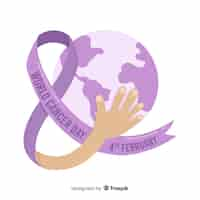 Free vector world cancer day background