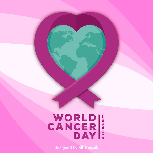 World cancer day background