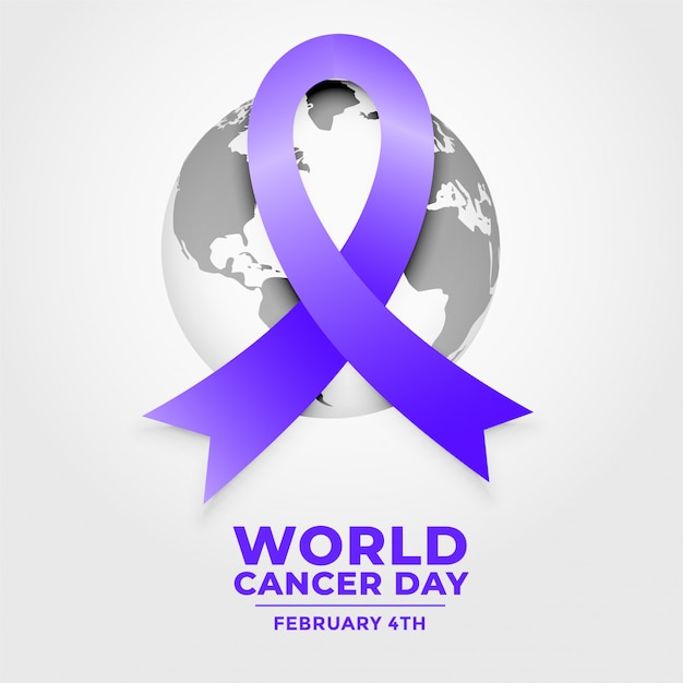 World cancer day ribbposter