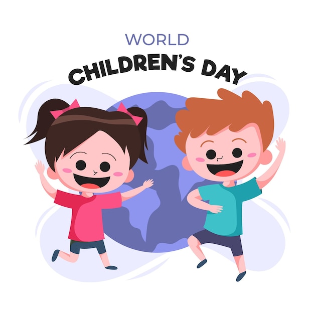 World childrens day illustrated concept