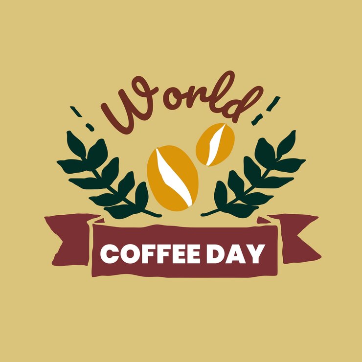Free Vector World coffee day banner design vector