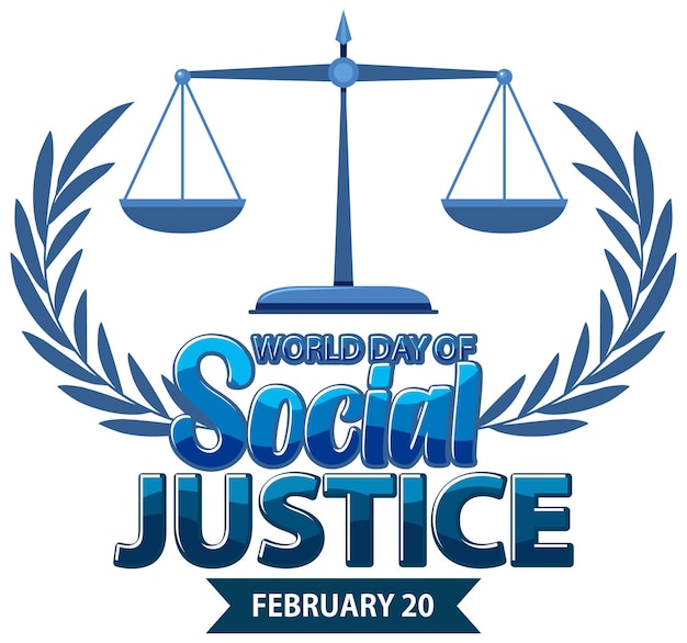 無料ベクター 社会正義バナーの世界デー