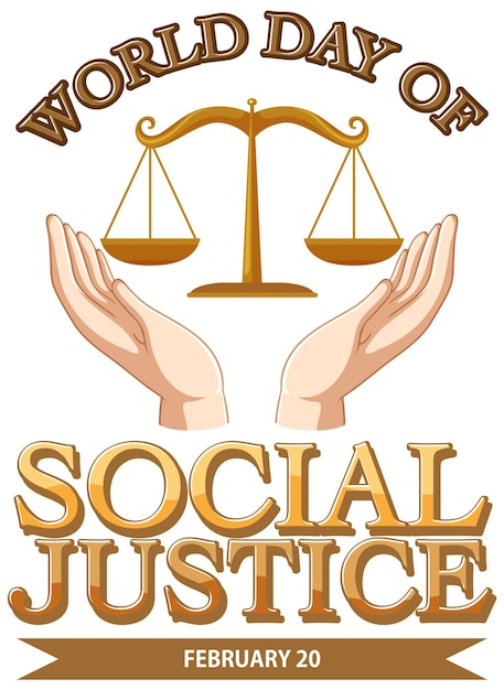 World day of social justice banner