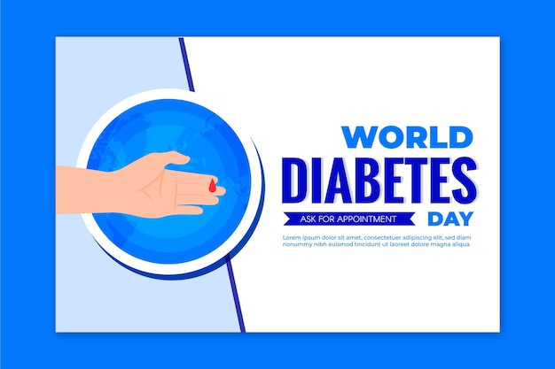 World diabetes day banner template