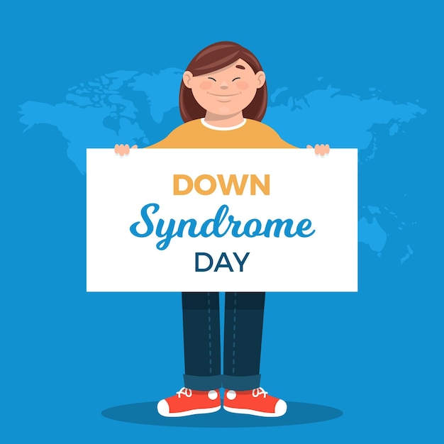 Illustrazione della giornata mondiale della sindrome di down