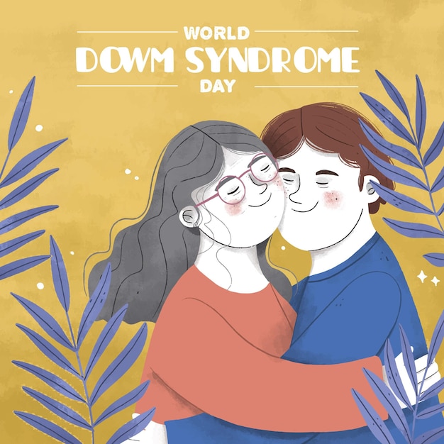 World down syndrome day illustration