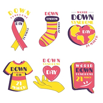 World down syndrome day labels