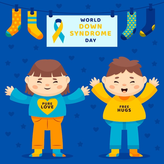 Free vector world down syndrome day