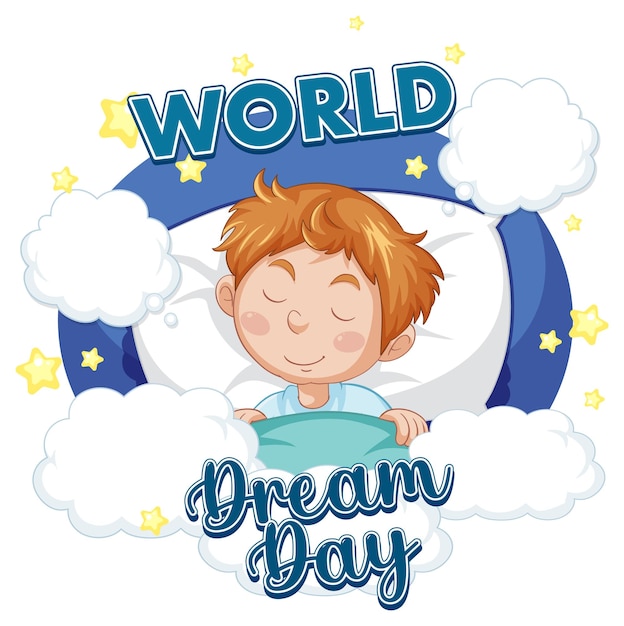 Free vector world dream day banner design