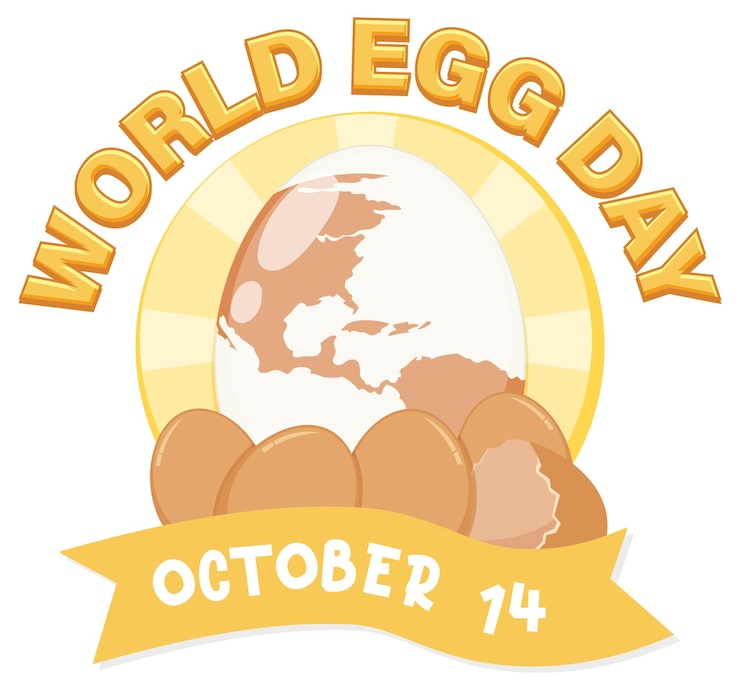 Free Vector world egg day banner or logo design