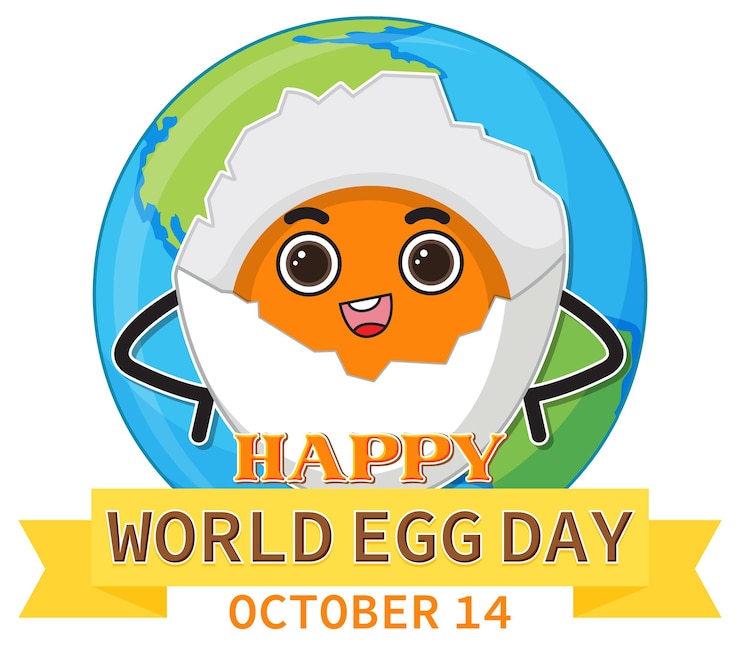 Free Vector world egg day banner or logo design