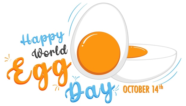 World Egg Day October 14 Banner Design