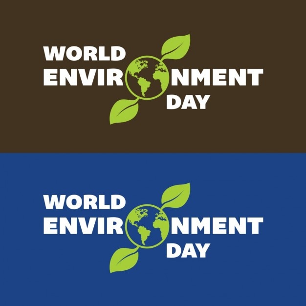 Free vector world environment day banners