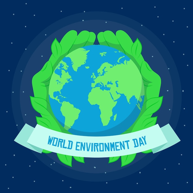 Free vector world environment day celebration style