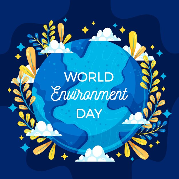 World environment day flat design