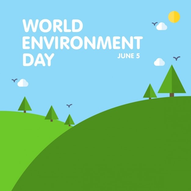 Free vector world environment day wallpaper