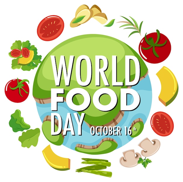 Free vector world food day banner design