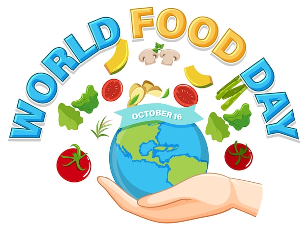 Free vector world food day banner template