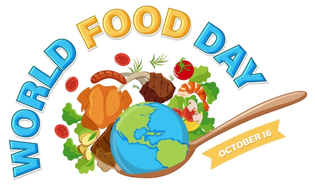 World food day banner template