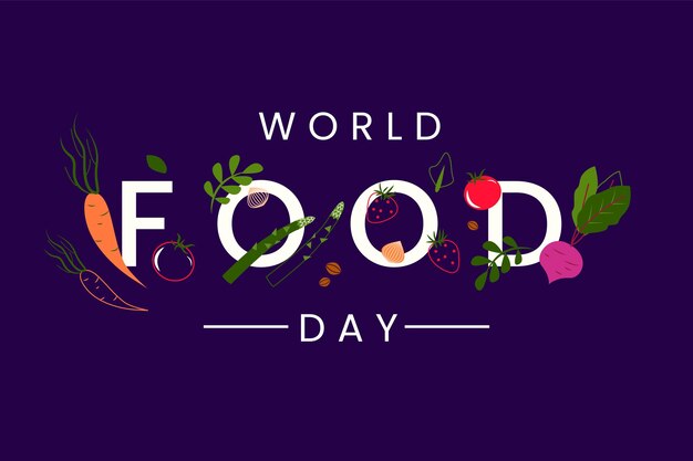 World food day event illustration theme