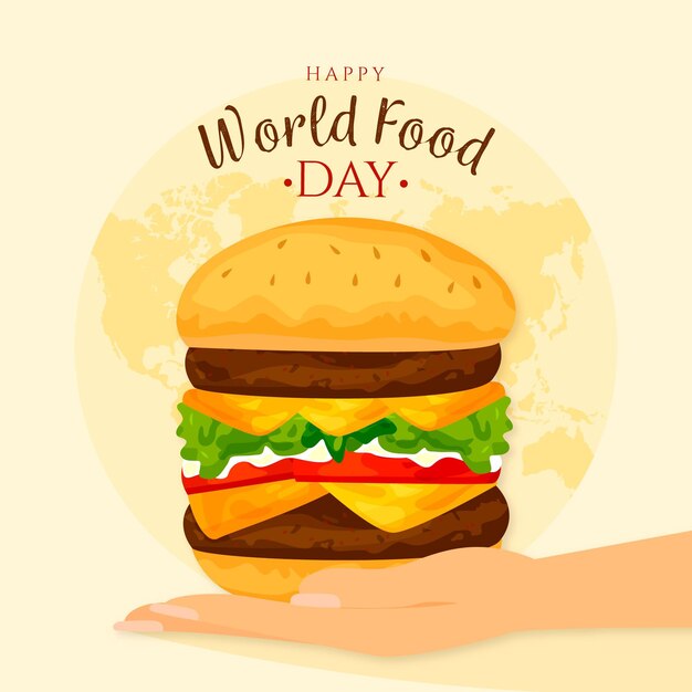 Иллюстрация всемирного дня еды