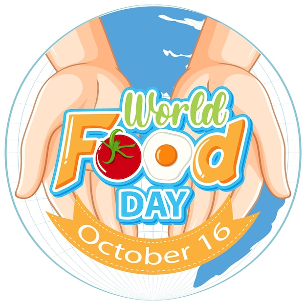 Free vector world food day poster design