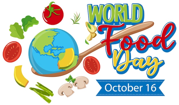 Vettore gratuito cartellonistica per la giornata mondiale dell'alimentazione