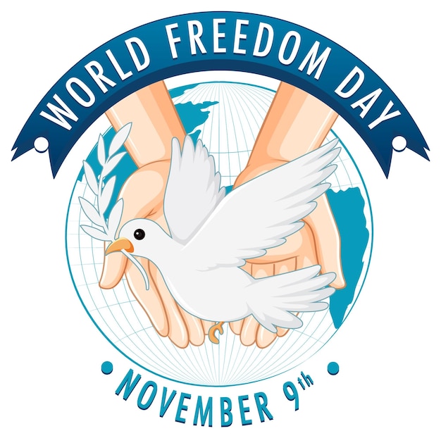 Free vector world freedom day banner design