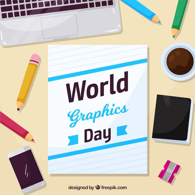 World graphics day background