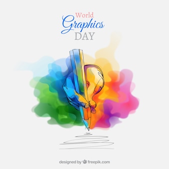 World graphics day background 