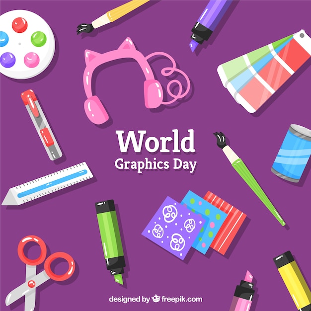 World graphics day background 