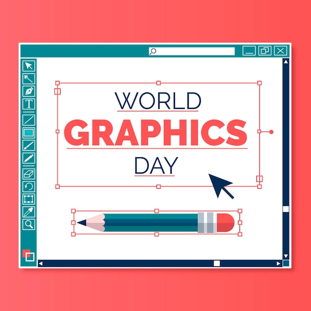 World graphics day illustration