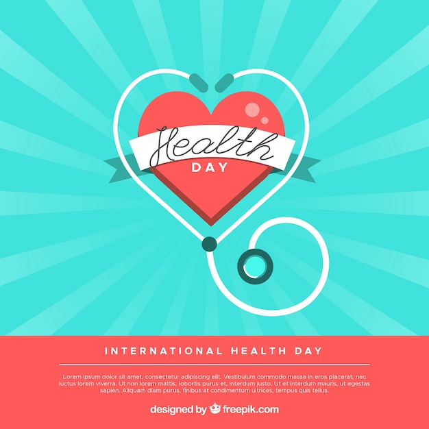 Free vector world health day background in flat style