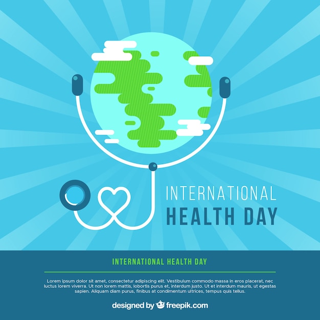 Free vector world health day background in flat style